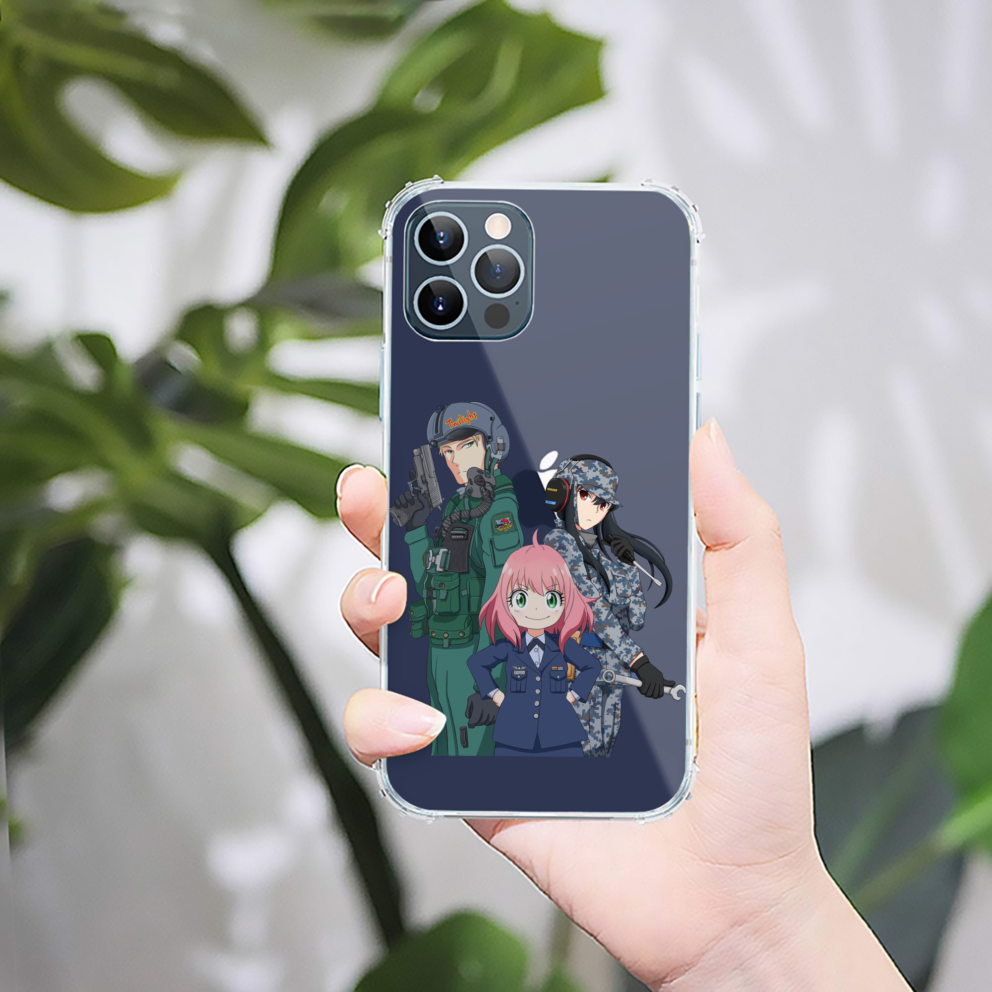 （画像用） SPY×FAMILY间谍家家酒 【iPhone 12シリーズ対応】透明スマホケース（クリアソフトケース）
